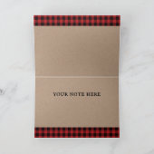 Buffalo Pset Lumberjack Baby shower Dank u Kaart (Binnen)