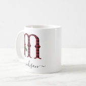 Buffalo Pset M Monogram kerstkoffie Mok (Voorkant links)