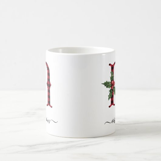 Buffalo Pset M Monogram kerstkoffie Mok (Center)