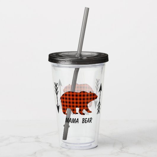 Buffalo Pset Mama Beer Acryl Drinkbeker (Achterkant)