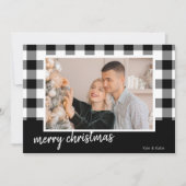 Buffalo Pset Merry kerstfoto Kaart (Voorkant)