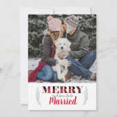 Buffalo Pset Merry-kerstfoto Save the Date Kaart (Voorkant)