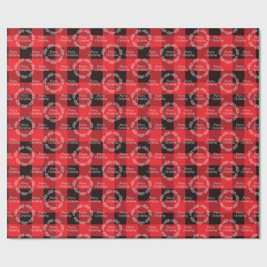 Buffalo Pset Merry Kerstmis Cadeaupapier (Vlak)