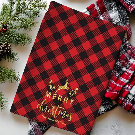 Buffalo Pset Merry kerstmis Theedoek
