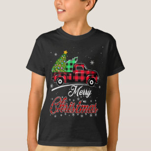 Buffalo Pset met kerstboom Red Truck Xma T-shirt