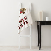 Buffalo Pset met kerstboom Sherpa Blanket Deken (In situ)