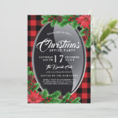 Buffalo Pset met uitnodiging van Poinsettia Party (Staand voorkant)
