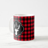 Buffalo Pset Monogram Deer Head Koffiemok (Voorkant links)