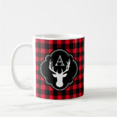 Buffalo Pset Monogram Deer Head Koffiemok (Links)