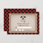 Buffalo Pset Monogrammed Ax RSVP (Voorkant / Achterkant)