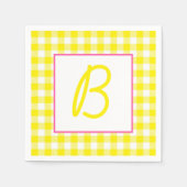 Buffalo Pset Monogrammed Napkins Servet (Voorkant)