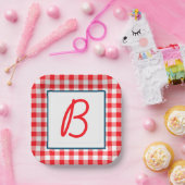 Buffalo Pset Monogrammed Papieren Bordje (Feest)