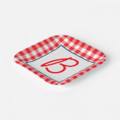 Buffalo Pset Monogrammed Papieren Bordje (Gebogen)