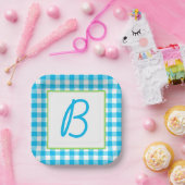 Buffalo Pset Monogrammed Papieren Bordje (Feest)