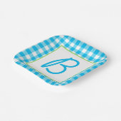 Buffalo Pset Monogrammed Papieren Bordje (Gebogen)