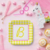 Buffalo Pset Monogrammed Papieren Bordje (Feest)