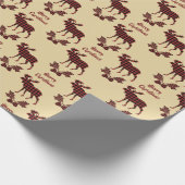 Buffalo Pset Moose Pattern Kerstmis Cadeaupapier (Hoek)