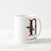 Buffalo Pset N Monogram kerstkoffie Mok (Voorkant rechts)