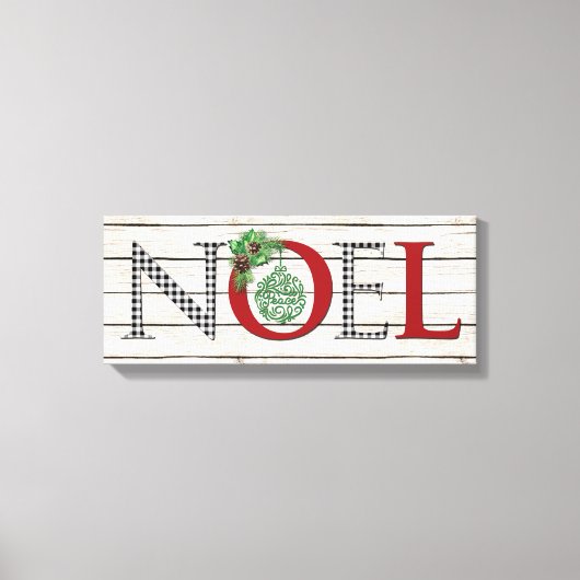 Buffalo Pset NOEL, Peace Canvas Print (Voorkant)