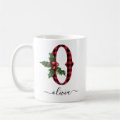 Buffalo Pset O Monogram kerstkoffie Mok (Links)
