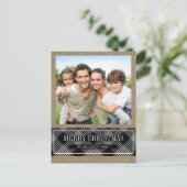 Buffalo Pset op kerstfoto van Kraft Merry Briefkaart (Staand voorkant)