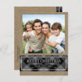 Buffalo Pset op kerstfoto van Kraft Merry Briefkaart (Voorkant / Achterkant)