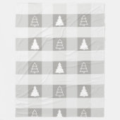 Buffalo Pset Ornament-kerstbomen Fleece Deken (Voorkant)