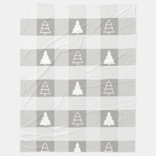 Buffalo Pset Ornament-kerstbomen Fleece Deken (Voorkant)