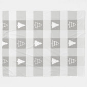 Buffalo Pset Ornament-kerstbomen Fleece Deken (Voorkant (Horizontaal))