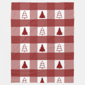 Buffalo Pset Ornament-kerstbomen Fleece Deken (Voorkant)