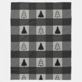 Buffalo Pset Ornament KerstmisTrees Fleece Deken (Voorkant)