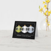 Buffalo Pset Ornamenten Merry Kerstmis Kaart (Gele Bloem)