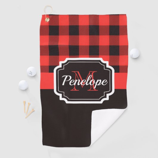 Buffalo Pset Patroon Golfhanddoek (Insitu)