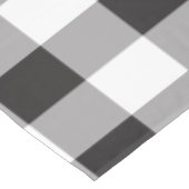 Buffalo Pset Pattern Black and White Farmhouse Tafelkleed (Gekanteld)