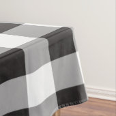 Buffalo Pset Pattern Black and White Farmhouse Tafelkleed (Voorbeeld)
