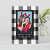 Buffalo Pset Pattern Fotosjabloon aangepast Kaart (Staand voorkant)