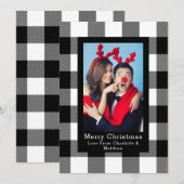 Buffalo Pset Pattern Fotosjabloon aangepast Kaart (Voorkant / Achterkant)