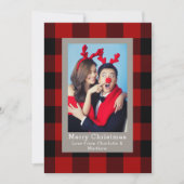 Buffalo Pset Pattern Fotosjabloon aangepast Kaart (Voorkant)