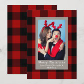 Buffalo Pset Pattern Fotosjabloon aangepast Kaart (Voorkant / Achterkant)