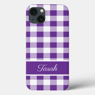 Buffalo Pset Pattern Paars White Personaliseren Case-Mate iPhone Case