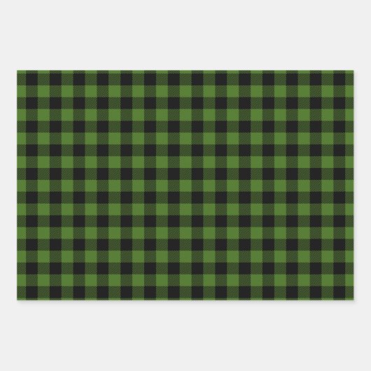 Buffalo Pset Pattern-set voor feestdag kerstmis Inpakpapier Vel (Voorkant 2)