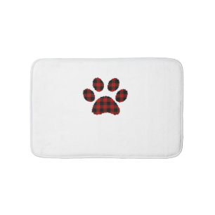Buffalo Pset Paw print Dog of Cat Lovers Christma Badmat