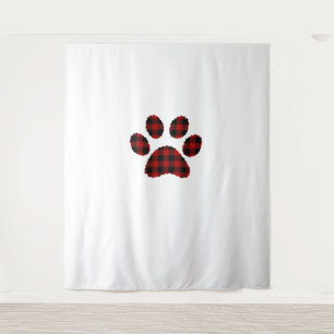 Buffalo Pset Paw print Dog of Cat Lovers Christma Wandkleed
