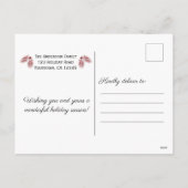 Buffalo Pset Pinecone kerstfoto Feestdagenkaart (Achterkant)