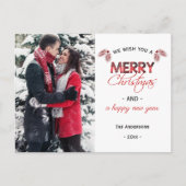 Buffalo Pset Pinecone kerstfoto Feestdagenkaart (Voorkant)