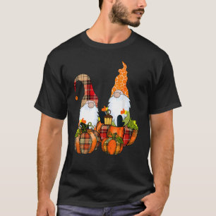 Buffalo Pset Pumpkin Gnomes Herfst herfst Thanksgi T-shirt