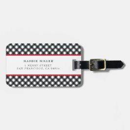 Buffalo Pset Red Black Classic Bagagelabel