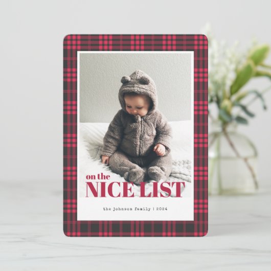 Buffalo Pset Red Black Lijst met mooie foto's Kers Kaart (Staand voorkant)