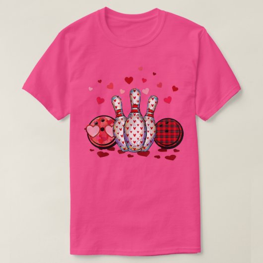 Buffalo Pset Red Bowling Gnome Kerstvalentin T-shirt (Design voorkant)
