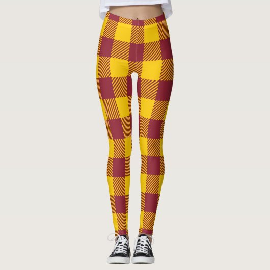 Buffalo Pset - Red en Gold Leggings (Voorkant)